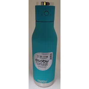 Asobu Wireless Bluetooth Vacuum Insulated Water Bottle Speaker 17oz Teal